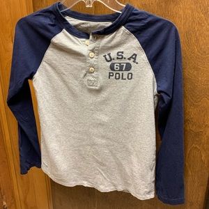 Boy’s M (10/12) baseball long sleeve t-shirt